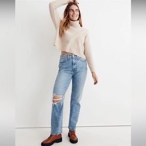 Madewell Curvy Perfect Vintage Straight Jean in Kingsbury Wash Size Size 27